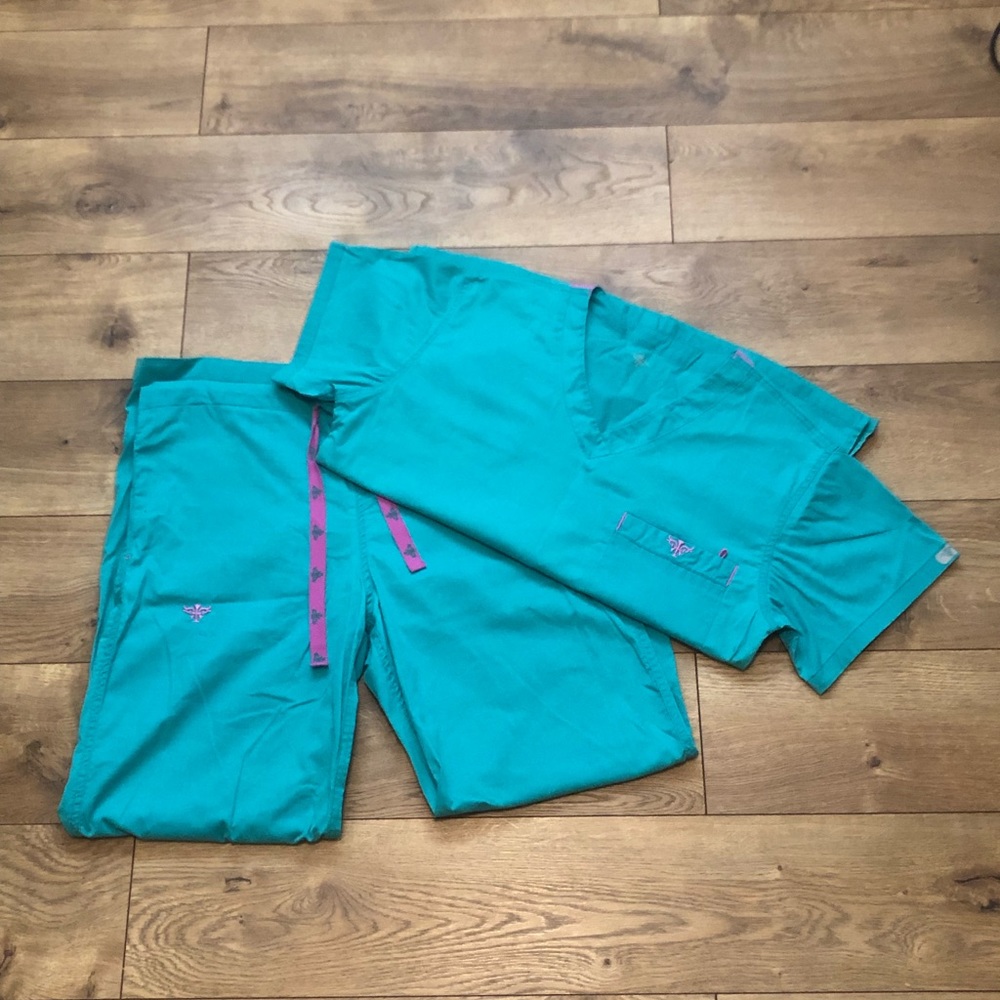 Green Med Couture Top/Bottom Set